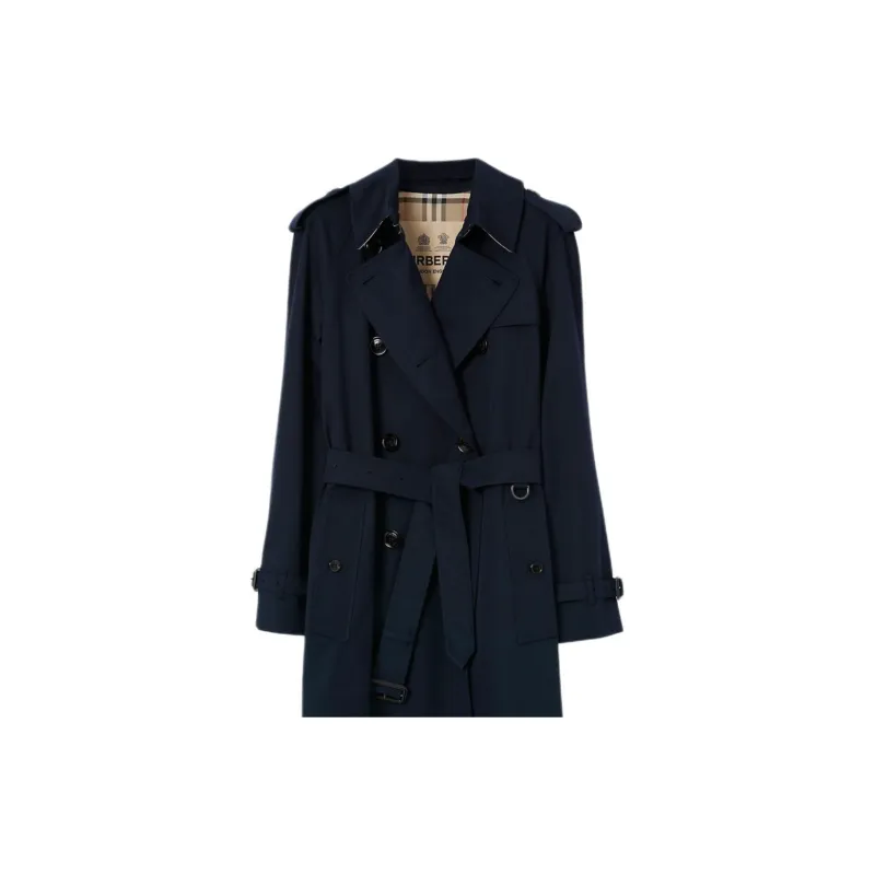 Burberry FW22 Trench Coat Women's Dark Blue-7