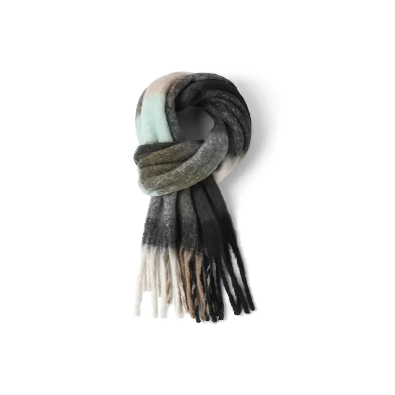 PLAN IN Knit Scarves Unisex-5