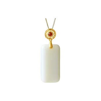 Jade Ink Love Chinese Fashion Trend Classic White Jade Unisex