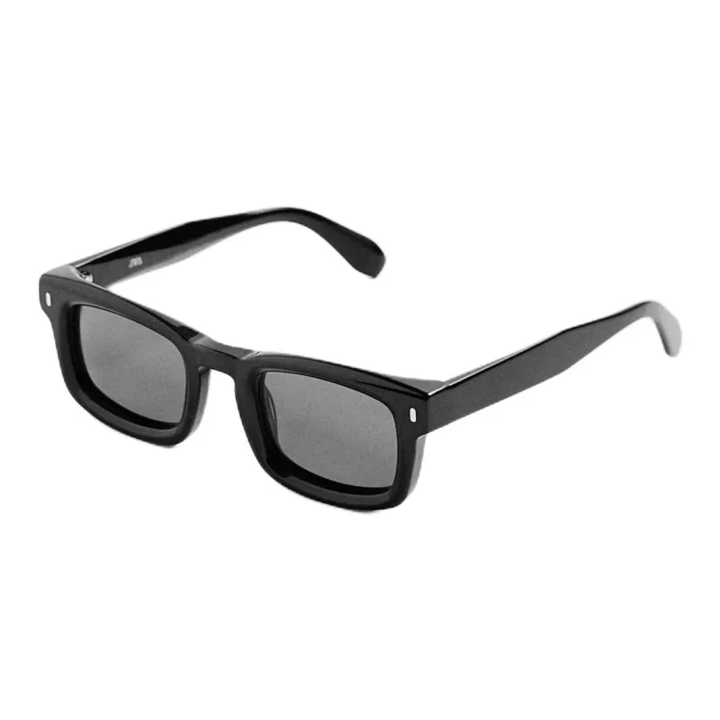 ZARA Acetate Square Sunglasses Men's Black-0