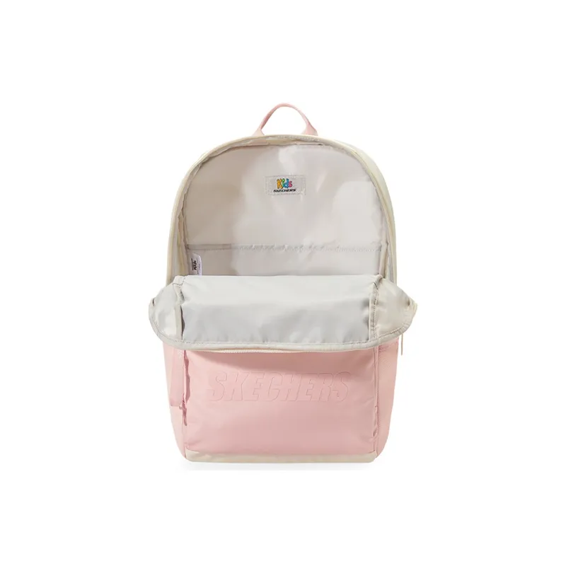 Skechers Fabric Backpack Regular Unisex Cream White-4