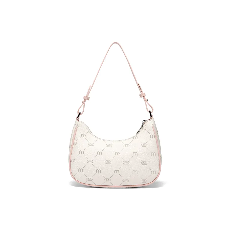 FAIRWHALE Synthetic Leather Shoulder Bag Women's Cherry Blossom Pink-3