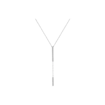 Colev Kie S925 Silver Necklace For The Fashionable Refined Box Women's
