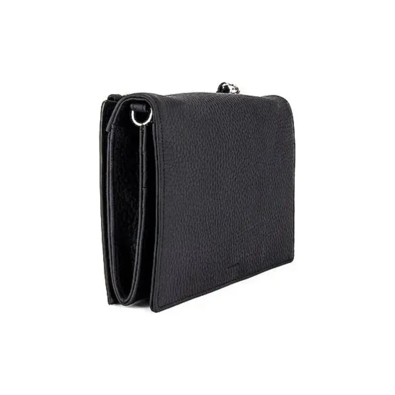 ALLSAINTS Leather Wallet Shoulder Bag Women's Black-1