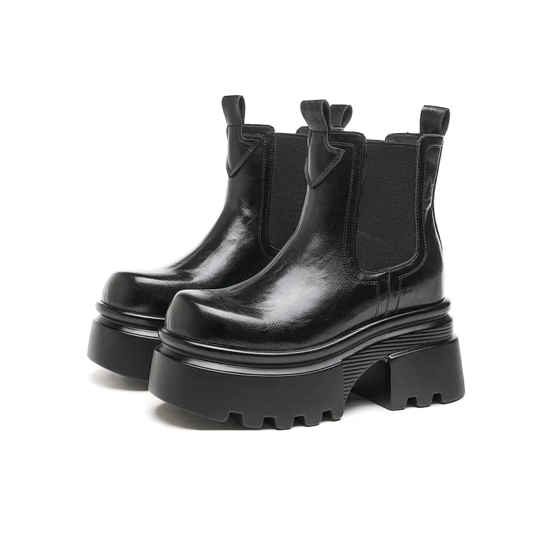 CARDANRO Small sized Sky Vegetables Short Chelsea Boots Women's-2