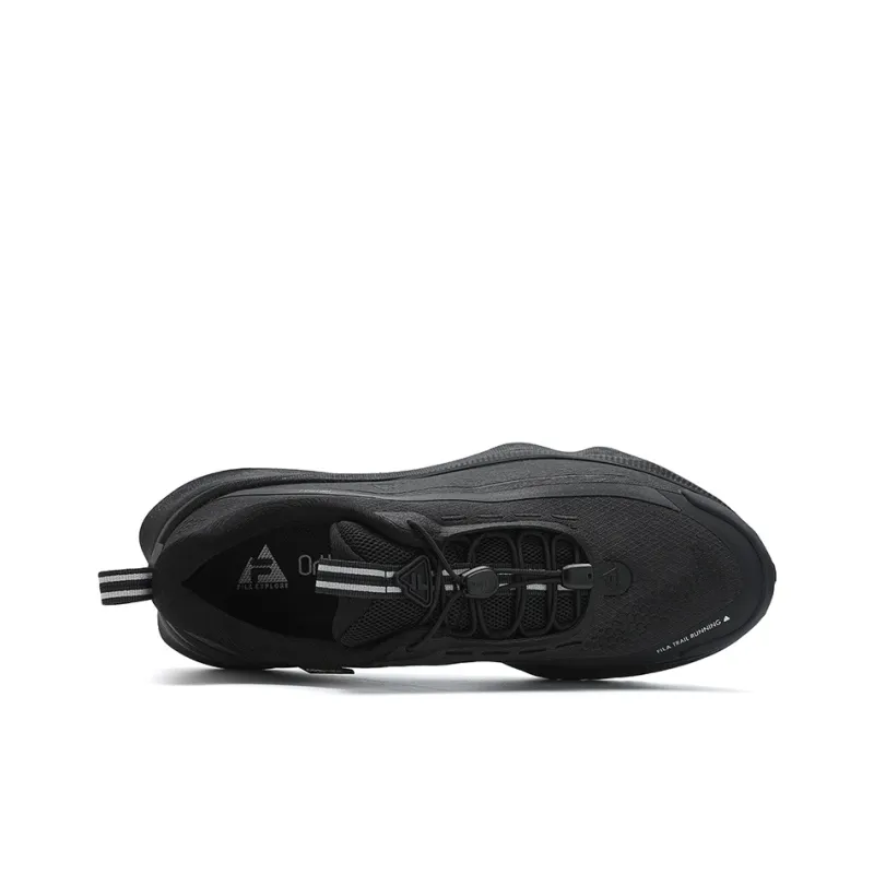 FILA SPD LYNX 3 Cushioned Slip-Resistant Abrasion-Resistant Low-Top Running Shoes Men's Black-1