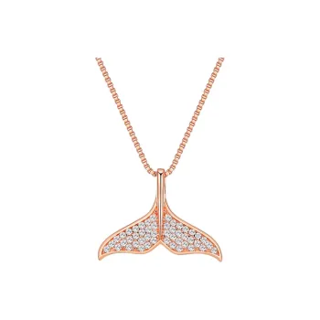 LONGFENG JEWEL S925 Silver Necklaces Women's