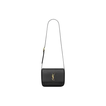 SAINT LAURENT Niki Leather Shoulder Bag Women's Black