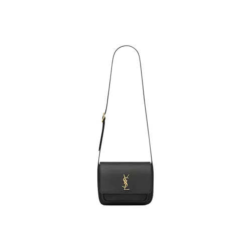 SAINT LAURENT Niki Leather Shoulder Bag Women's Black