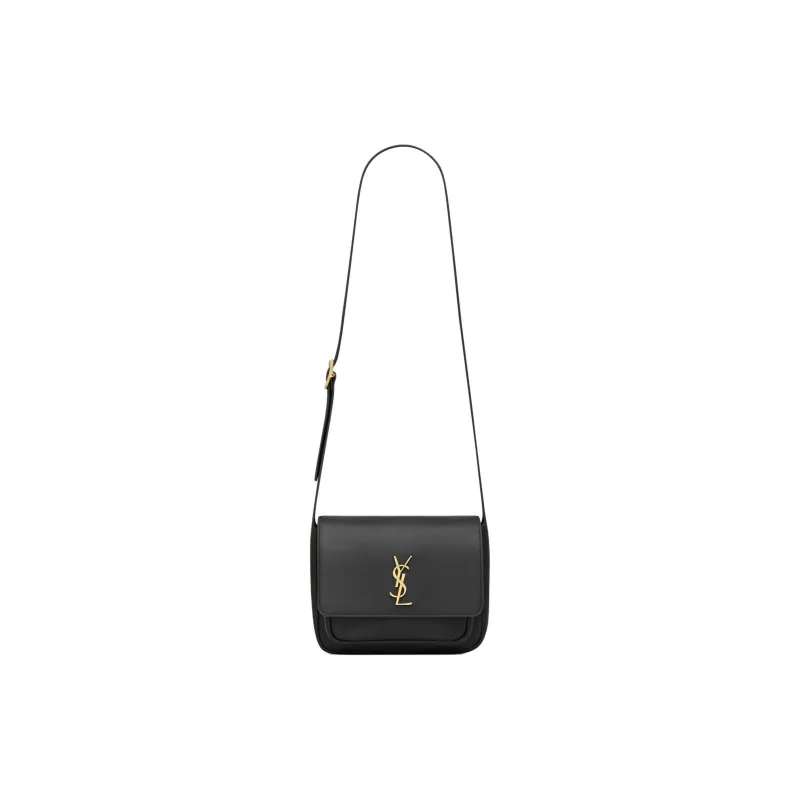 SAINT LAURENT Niki Leather Shoulder Bag Women's Black-0