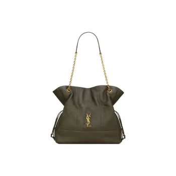 SAINT LAURENT Jamie Sheepskin Tote Bag Shopping Bag Shoulder Bags Women's Light Musk