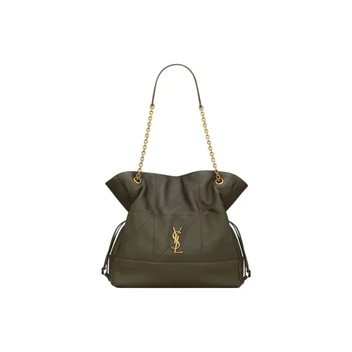 SAINT LAURENT Jamie Sheepskin Tote Bag Shopping Bag Shoulder Bags Women's Light Musk