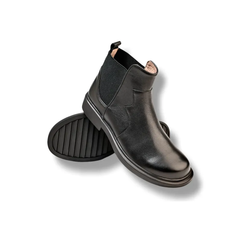 Brounvanm Short Chelsea Boots Men's Black-5