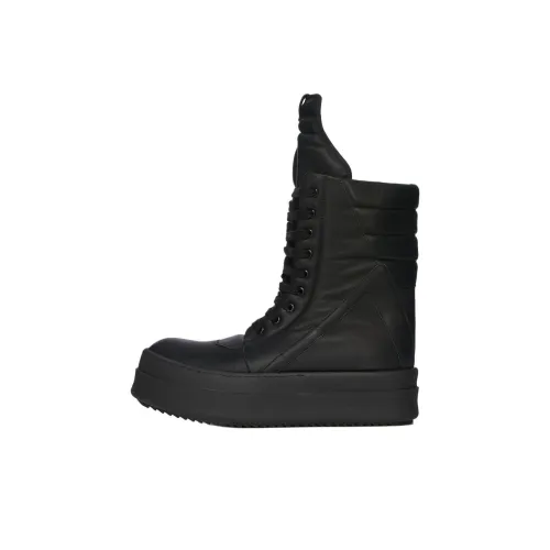 RICK OWENS/RO Hollywood High Top Skateboard Shoes Men's Black