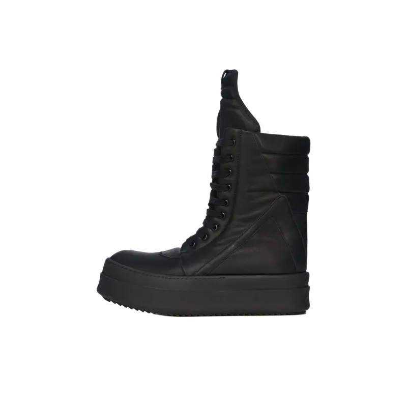 RICK OWENS/RO Hollywood High Top Skateboard Shoes Men's Black-0