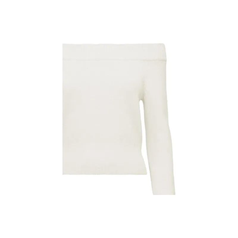 Alexander McQueen Off Shoulder Long Sleeved Jumper-4