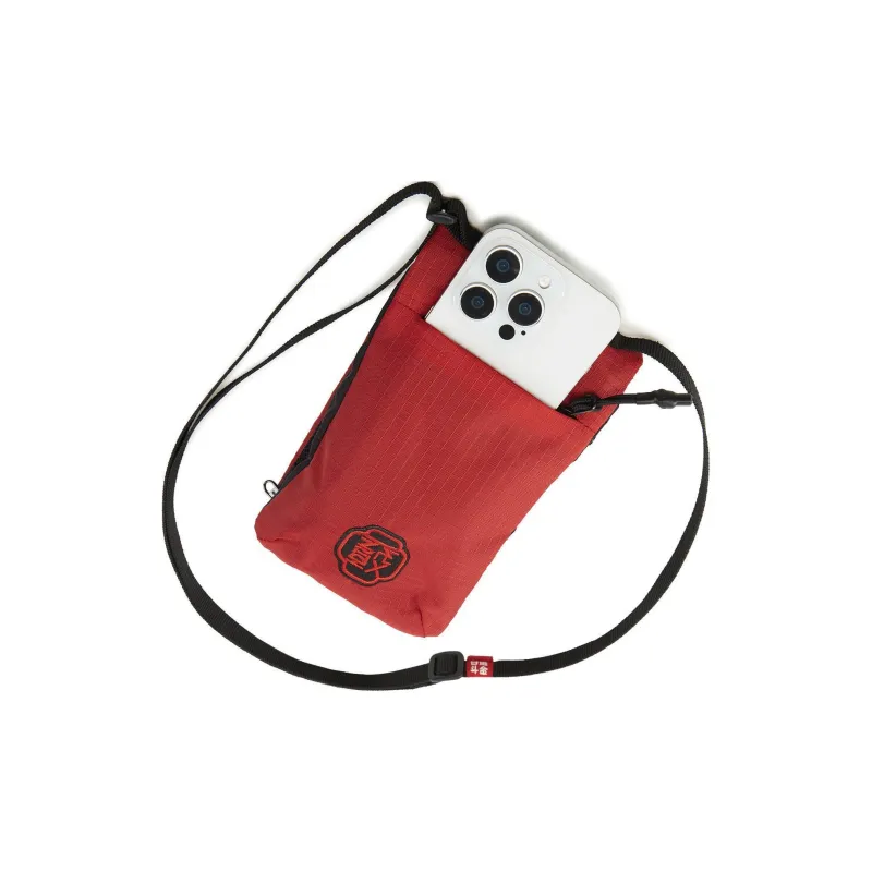 LiNing Rijin Doujin Collection Polyamide Shoulder Bag, Crossbody Bag, Cell Phone Pouch Unisex Vermilion-5