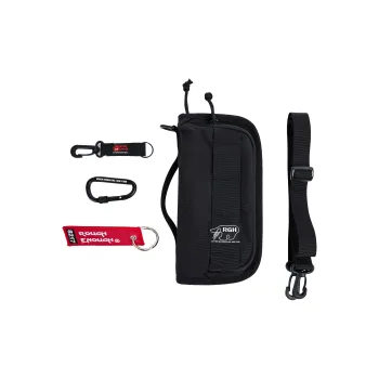 Rough Enough Nylon Document Storage Bag Passport Holder Regular Unisex Black