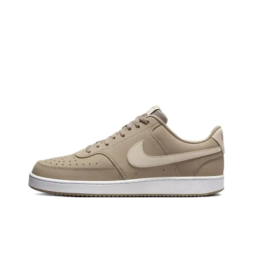 Nike Court Vision Low Anti Slip Wear Resistant Low Top Skateboard Shoes Men's Khaki