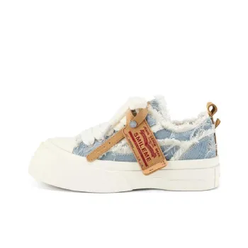 SMILEME Low Top Casual Shoes Unisex Denim Blue