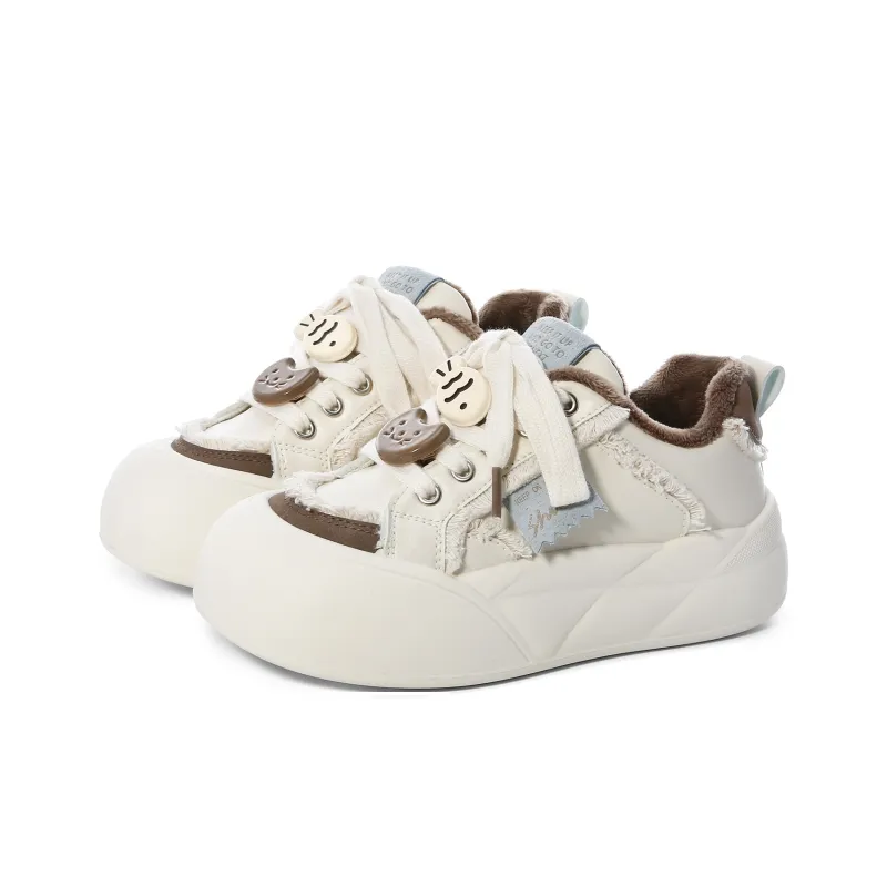 Lovely You Anti Slip And Wear Resistant Warm Low Top Skateboard Shoes Women's-2