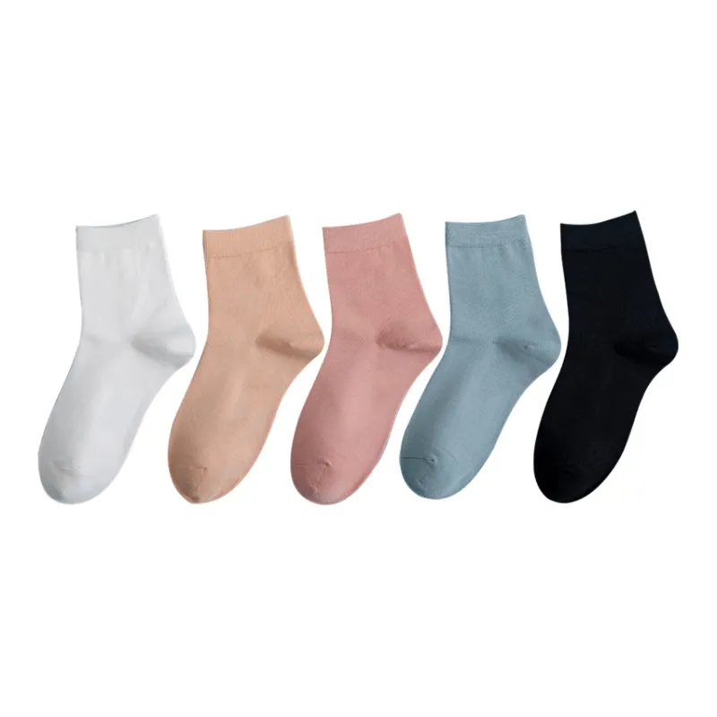 XIANSINIAO Mid Calf Socks Women's 5 Pack-3