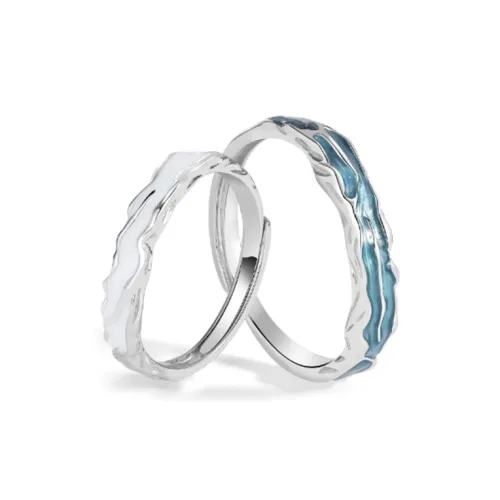 YINGNIXINDONG 999 Fine Silver Rings Unisex