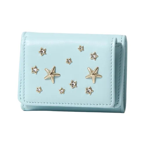 Jimmy Choo Calfskin Wallet Women's Ice Blue