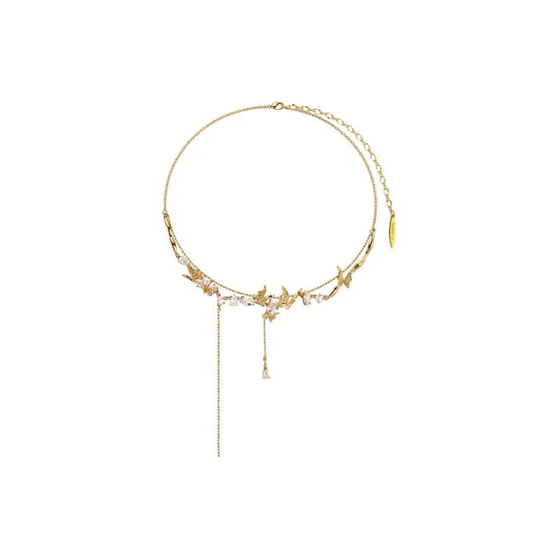 BOONEE ALUS Copper Plated With K Gold Necklaces Women's-0