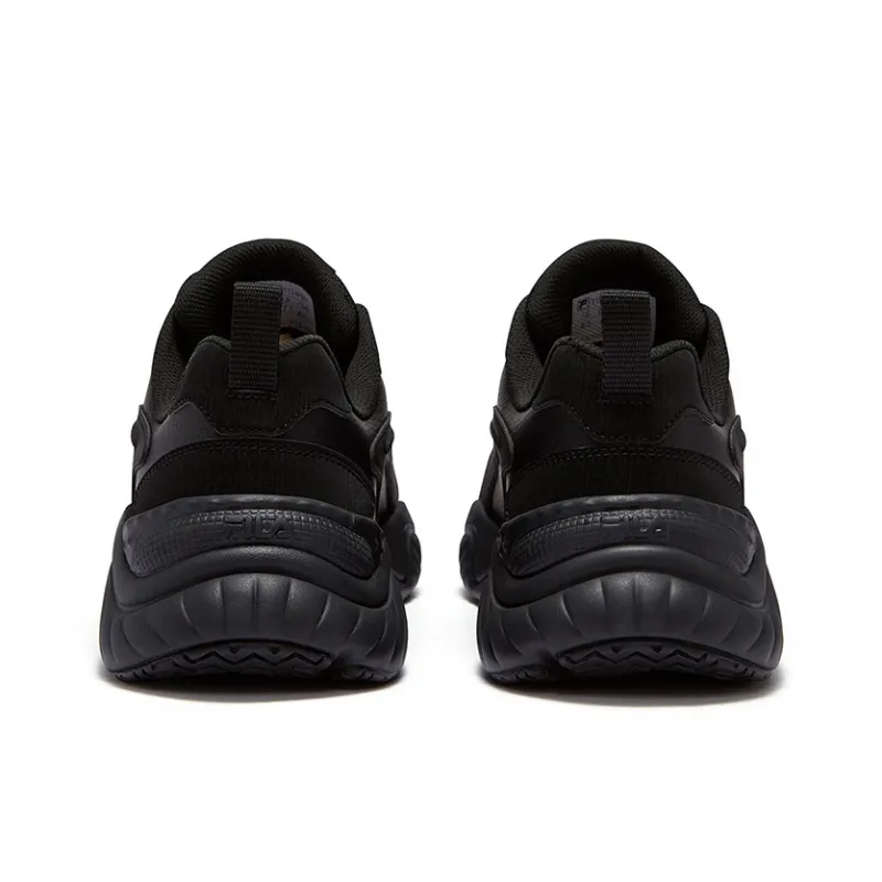 FILA FUSION Conch D Low Top Running Shoes Men's Black-4