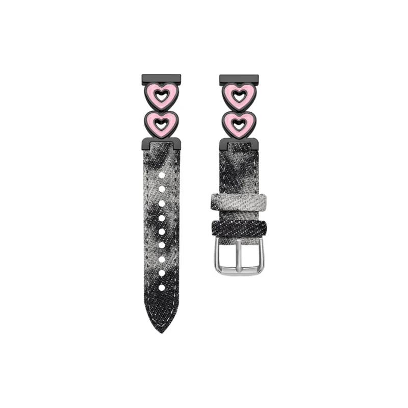 CHUANGYIDA Red Beige Compatibility Watch Band 145~210mm Canvas Material-4