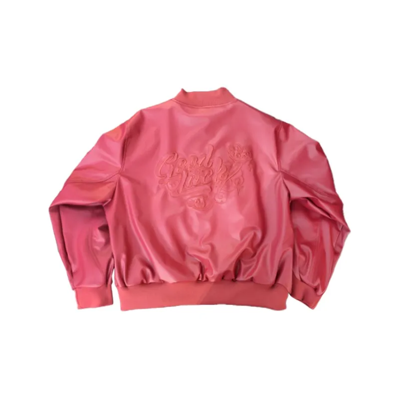 Anta Leather Jacket Women's Vermilion Red-1