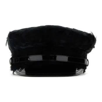 PRADA Feather embellished Baker Boy Hat