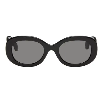Vivienne Westwood Acetate Oval Sunglasses Women's Black