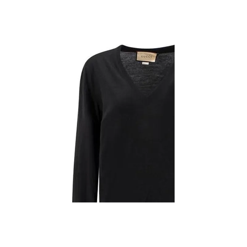 GUCCI V-Neck Long-Sleeved Jumper-5