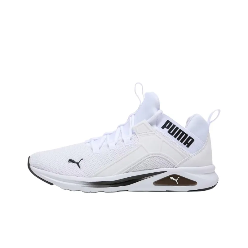 PUMA Enzo 2 Anti Slip Wear Resistant Low Top Casual Running Shoes Men's White Black-0