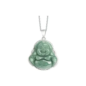 Gold Of China Glutinous Jade Necklaces Unisex
