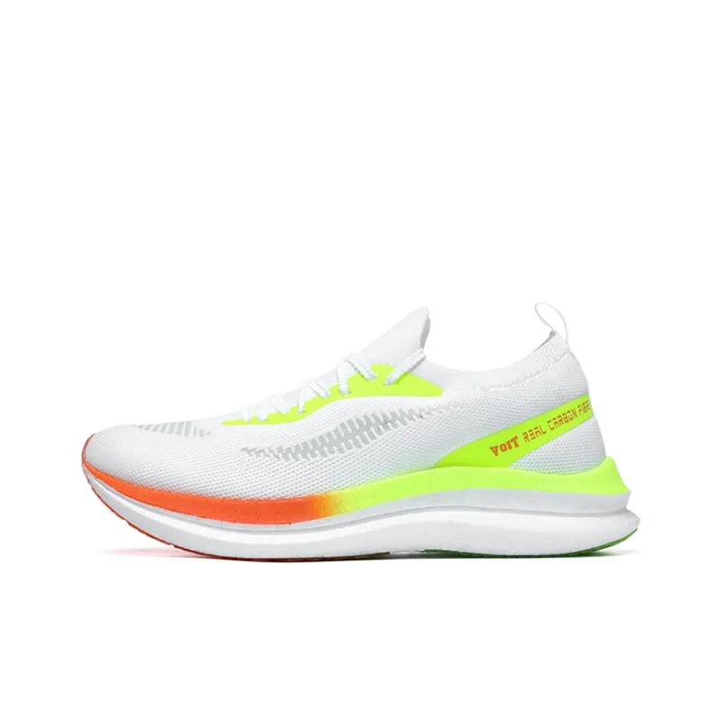 VOIT Running Shoes Unisex Low Top Right White Mismatched-1