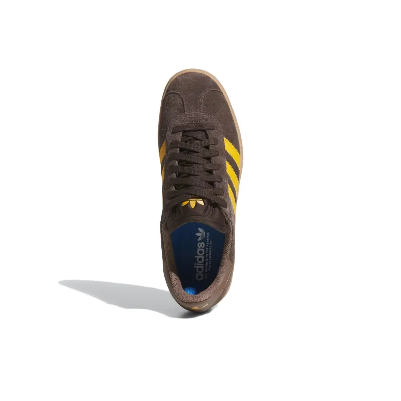 Adidas Gazelle Adv Dark Brown Preloved Yellow-3
