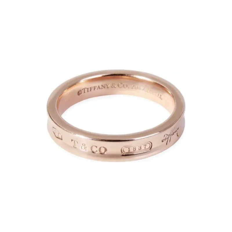 TIFFANY & CO. Metal Rings Unisex Rose Gold-3