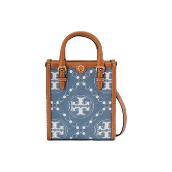 TORY BURCH T Monogram Handbags Blue & Multicolor
