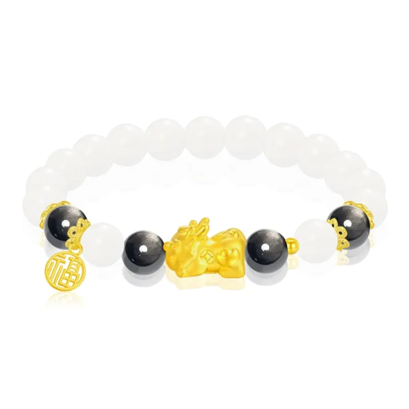 Thuban Ark White Jade Bodhi Bracelets Unisex-2