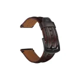 Burgundy/Square Tail Double Bone Genuine Leather Strap