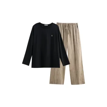 Same Language Pajama Set Men's Wandering Black