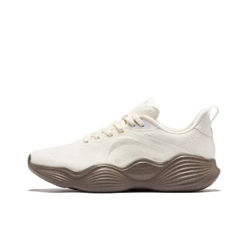 Erke Bubbling Stretch 2.5 Cushioning Rebound Low Top Casual Running Shoes Women's Microcrystal White