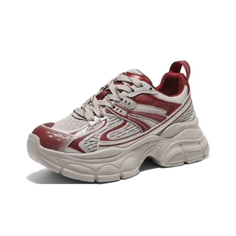BELLE Wear-Resistant Low-Top Chunky Sneakers Women's-5