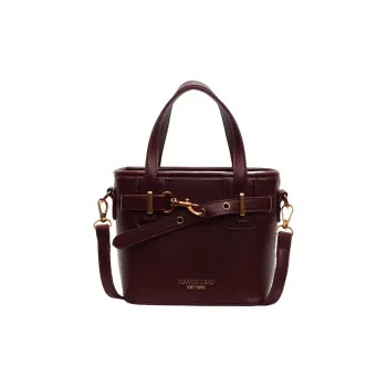 HCXK PU Bucket Bag Crossbody Handbag Unisex Ancora Red/Coffee/Brown Black