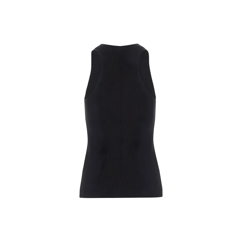 PINKO Logo Lettering Ribbed Camisole Top-1