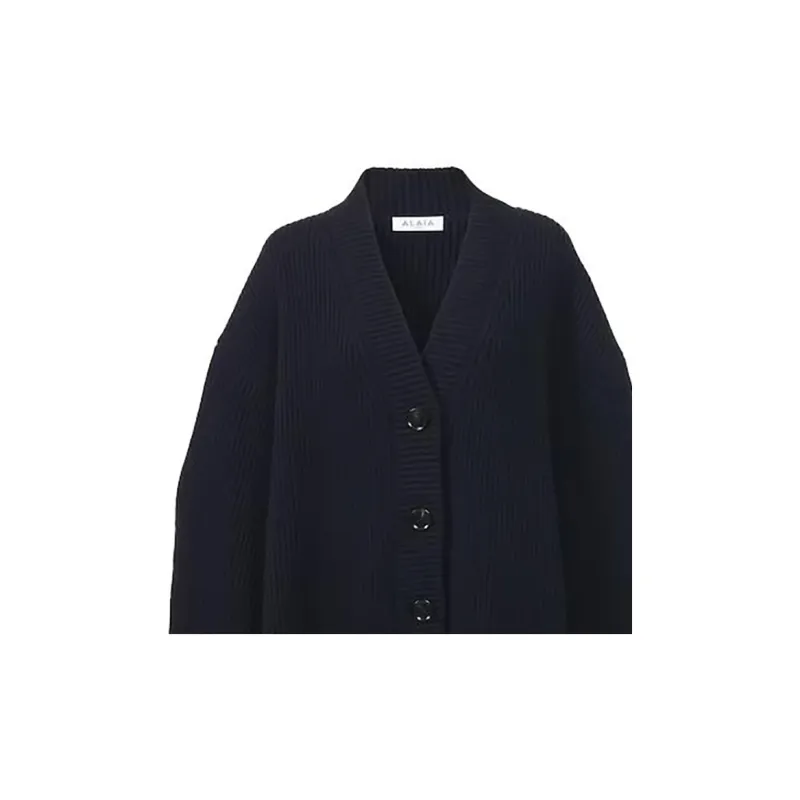 Alaia Sweaters Women's Navy Blue-4
