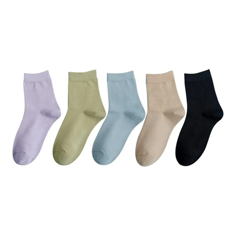 XIANSINIAO Mid Calf Socks Women's 5 Pack-5